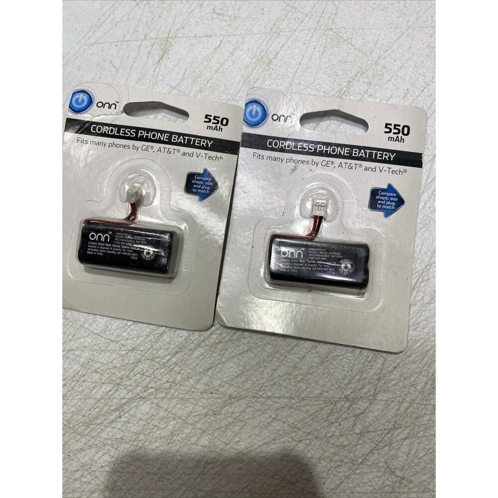 LOT OF 2 TALK ONN 2.4 VOLTS CORDLESS PHONE BATTERIES NEW IN PACKAGE SEALED